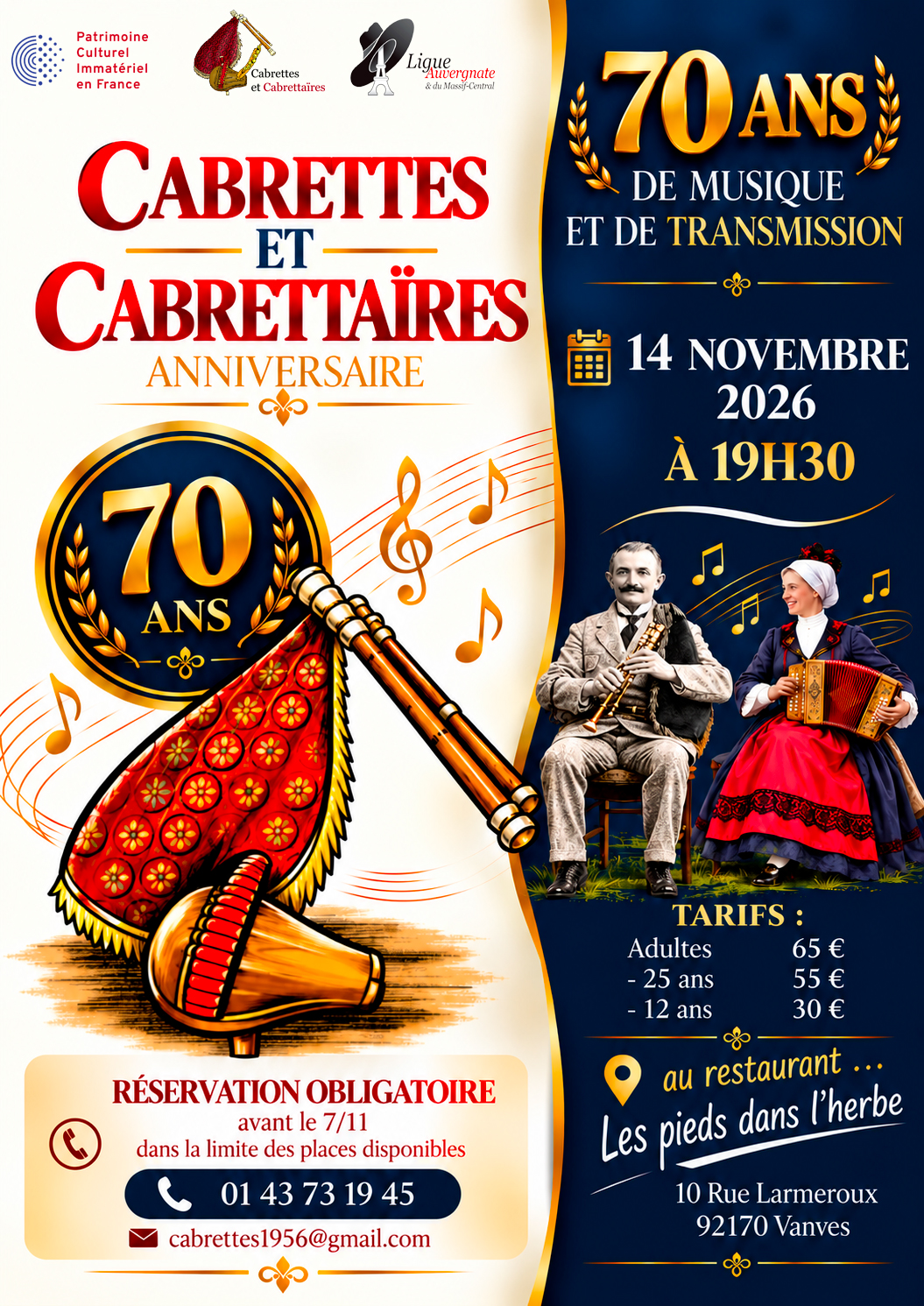 Affiche anniversaire des cabretcab Diato