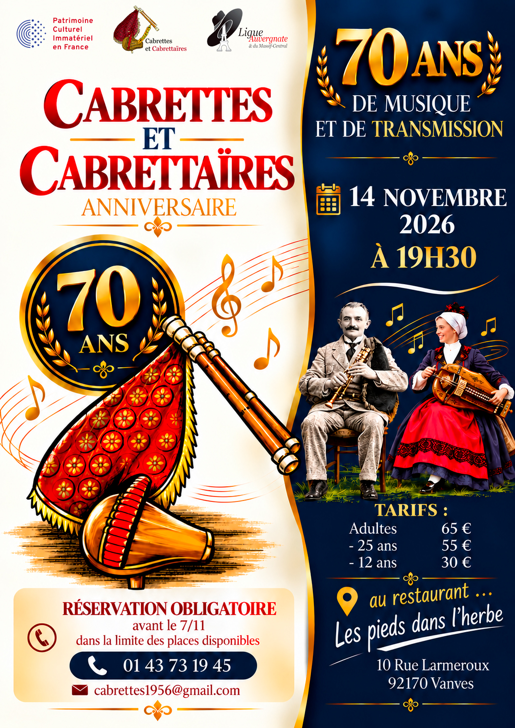 Affiche anniversaire des cabretcab Vielle