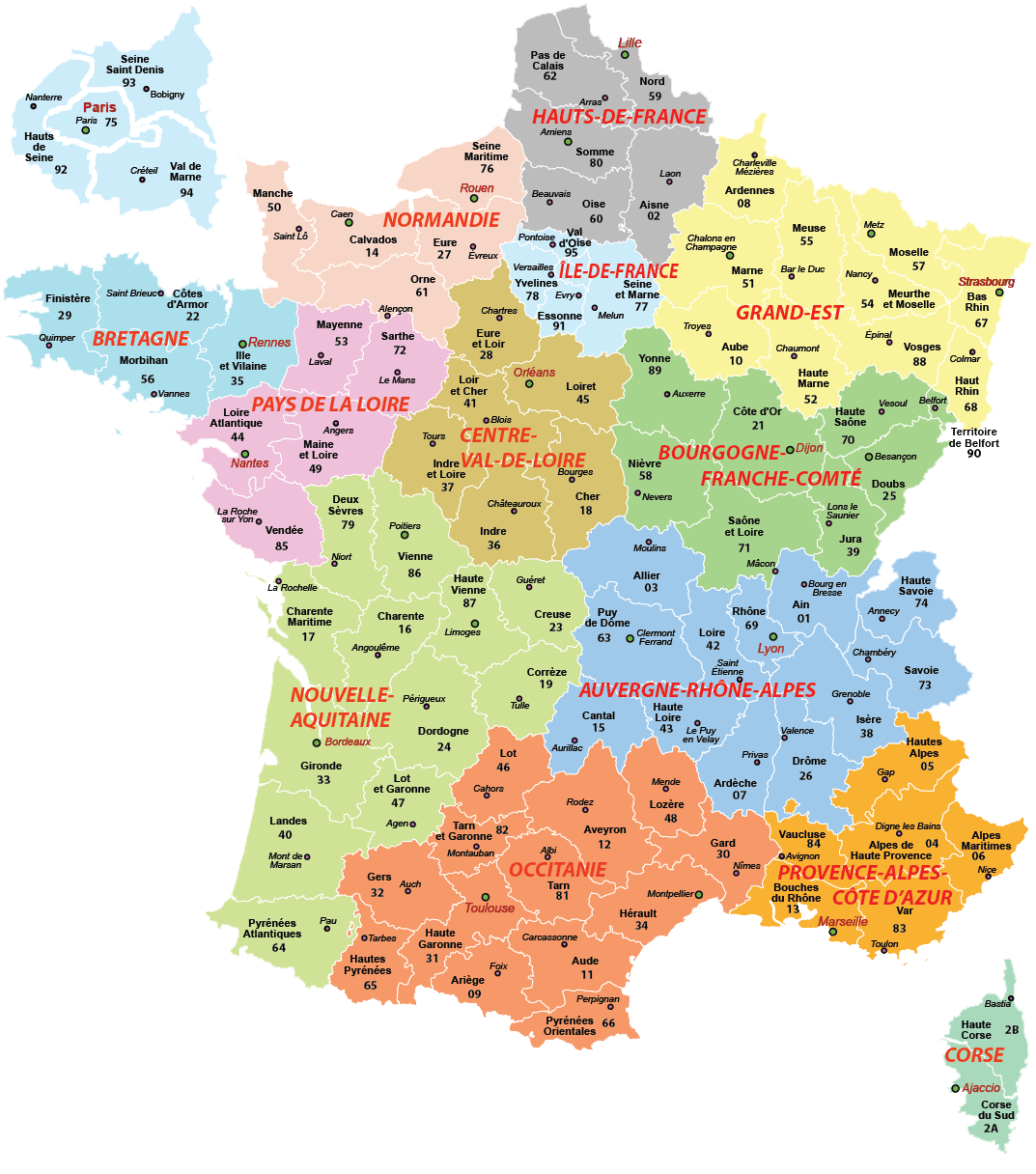 Carte de france